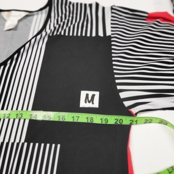 Red and Black Tunic Loose Fit Top or Relaxed Fit Tunic Top - Sizes S / M / L/ XL - Picture 5 of 12